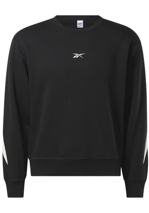 Reebok logo-embroidered panelled sweatshirt - Black