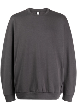 Attachment double-knit cotton-blend sweatshirt - Grey