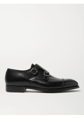 George Cleverley - Thomas Cap-Toe Leather Monk-Strap Shoes - Men - Black - UK 6