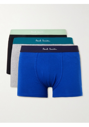 Paul Smith - Three-Pack Stretch Organic Cotton-Jersey Boxer Briefs - Men - Multi - S