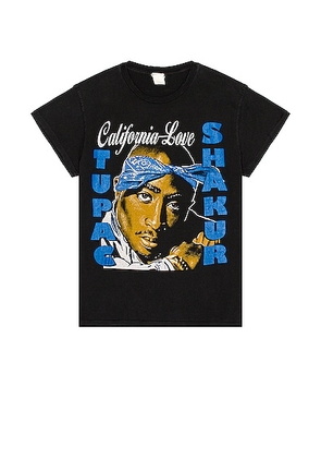 Madeworn Tupac T-Shirt in Coal - Black. Size M (also in L).