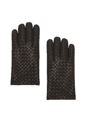 Bottega Veneta Intreccio Gloves in Fondant - Brown. Size 8 (also in 9).