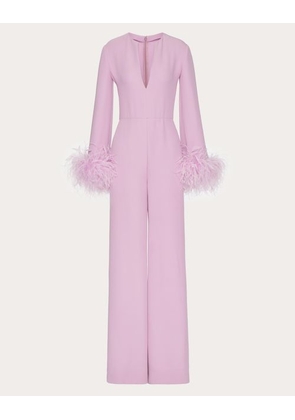 Valentino EMBROIDERED CADY COUTURE JUMPSUIT Woman PINK 38