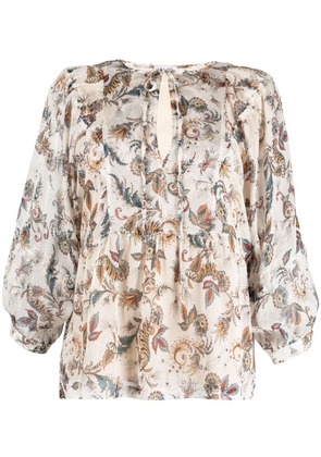 LIU JO paisley-print blouse - Neutrals
