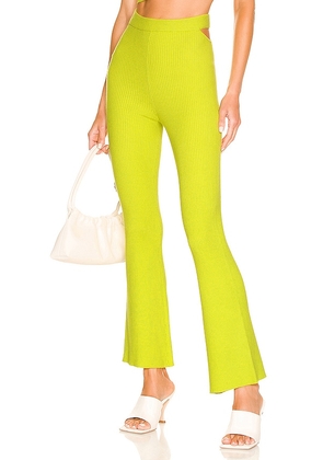 Camila Coelho Coyote Pant in Green,Yellow. Size L, XL.