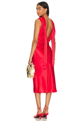 Amanda Uprichard Walden Dress in Red. Size M, S.