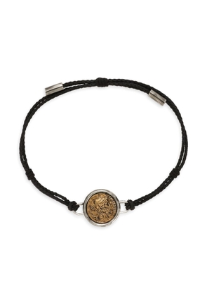 Dolce & Gabbana coin pendant cord bracelet - Silver