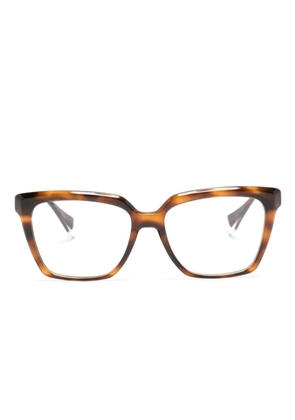 GIGI STUDIOS Cindy square-frame glasses - Brown