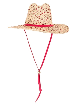 Lele Sadoughi Tina Two-tone Straw Hat in Neutral.