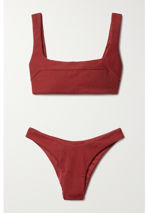 Haight - + Net Sustain Gabi And Laila Ribbed Bikini - Red - x small,small,medium,large,x large