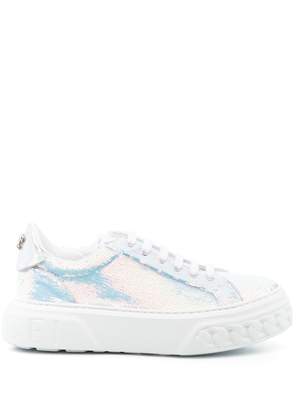 Casadei Off Road sequin-detail low-top sneakers - White