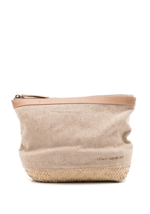 Lenny Niemeyer Eco Natural Straw toiletry bag - Neutrals