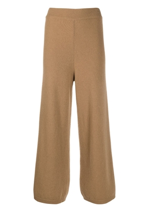 Opening Ceremony knitted flared high-waisted trousers - Brown