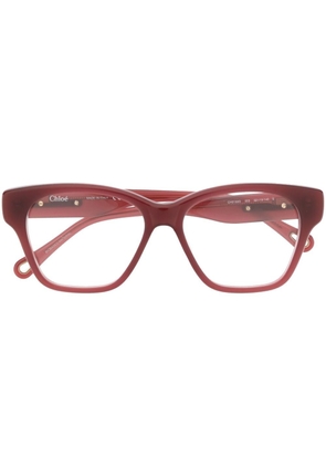 Chloé Eyewear cat-eye frame glasses - Red