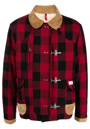 Fay checked Ganci field jacket - Red