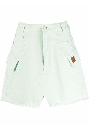 Kenzo side logo-patch skirt - Green