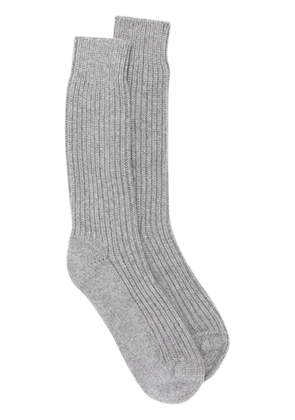 Alanui knitted cashmere socks - Grey