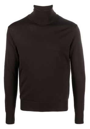 Altea high-neck fine-knit jumper - Brown