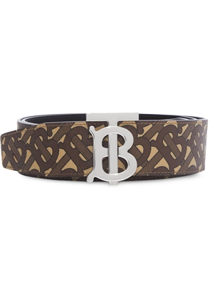 Burberry reversible monogram print belt - Brown