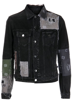AMIRI patchwork denim jacket - Black