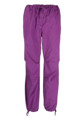 GANNI tapered-leg cargo pants - Purple