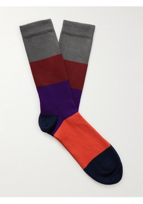 Paul Smith - Colour-Block Cotton-Blend Socks - Men - Multi