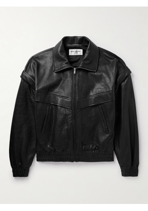 SAINT LAURENT - Leather Jacket - Men - Black - IT 48