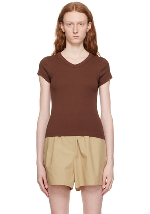 FLORE FLORE SSENSE Exclusive Brown Jill T-Shirt