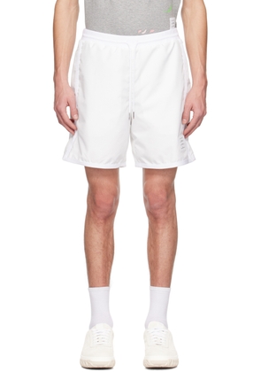 Thom Browne White Military Shorts