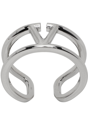 Valentino Garavani Silver VLogo Ring