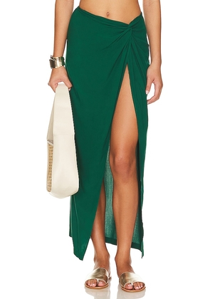 LSPACE Mia Coverup Skirt in Dark Green. Size XS.