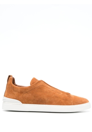 Zegna Triple Stitch™ low-top sneakers - Brown
