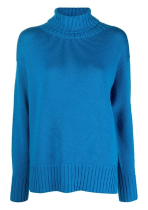 Drumohr roll neck knitted jumper - Blue