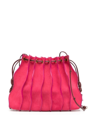 Ulla Johnson small Adria pleated crossbody bag - Pink