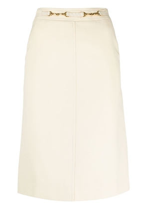 Céline Pre-Owned pre-owned chained belt skirt - Neutrals
