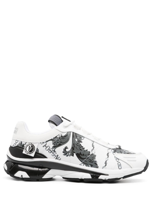 Versace Jeans Couture Barocco-print lace-up sneakers - White