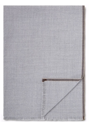 Zegna fine-knit scarf - Grey
