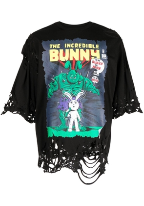Natasha Zinko The Incredible Bunny-print T-shirt - Black