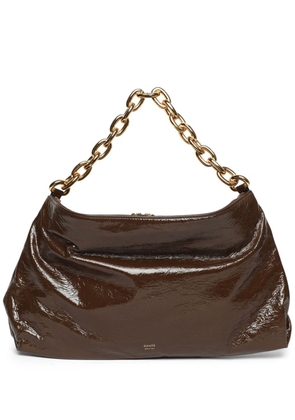 KHAITE Clara leather shoulder bag - Brown