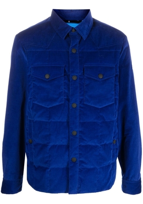 Moncler Grenoble feather-down shirt jacket - Blue