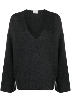 Le Kasha V-neck long-sleeve cashmere jumper - Grey
