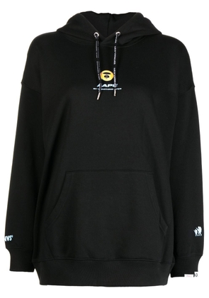 AAPE BY *A BATHING APE® graphic-print pullover hoodie - Black