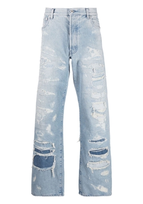 Heron Preston Super Distressed 5-pocket jeans - Blue