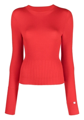 Low Classic long-sleeve ribbed-knit top - Red