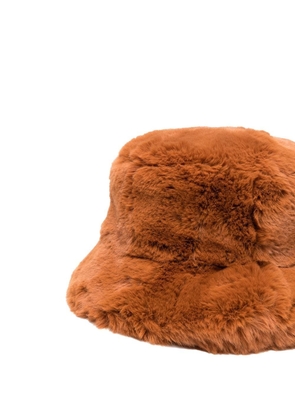 Moose Knuckles logo-plaque bucket hat - Brown