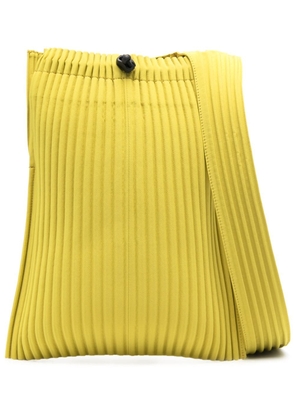 Homme Plissé Issey Miyake plissé-effect shoulder bag - Yellow