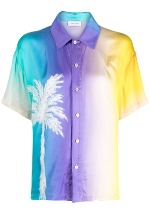 Mira Mikati palm tree-print short-sleeve shirt - Multicolour