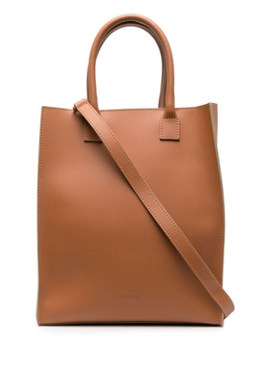 Woolrich medium leather tote bag - Brown