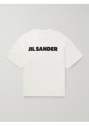 Jil Sander - Logo-Printed Cotton-Jersey T-Shirt - Men - Neutrals - XS