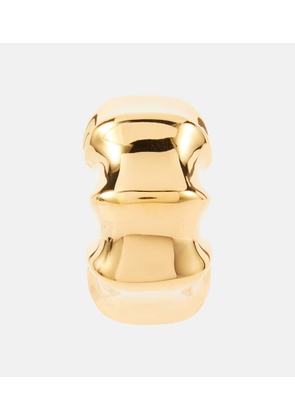 Khaite Julius Medium 18kt gold-plated brass earrings